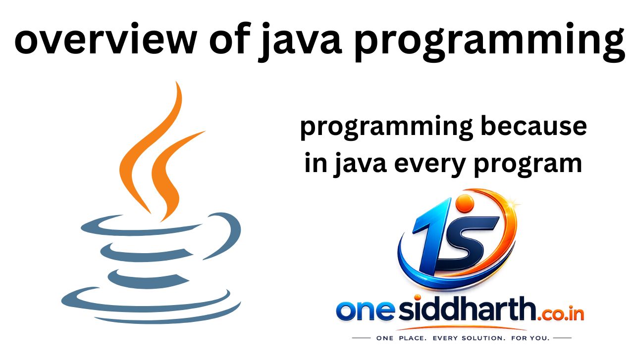 overview of java programming language