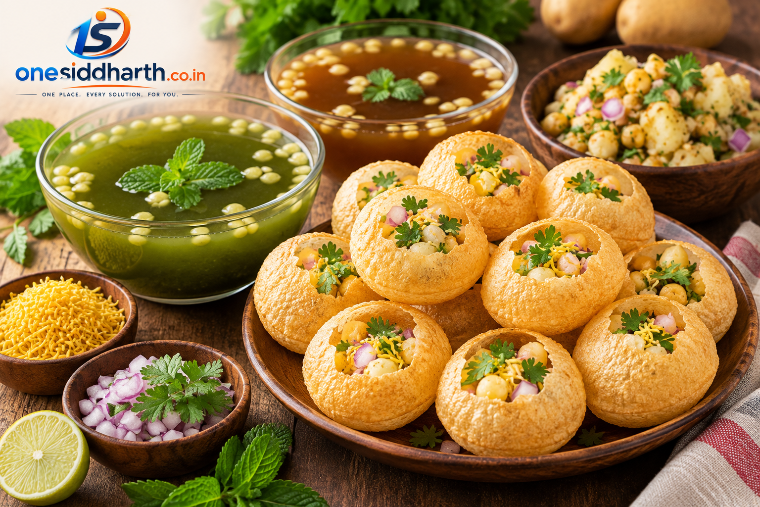 Homemade Pani Puri Recipe